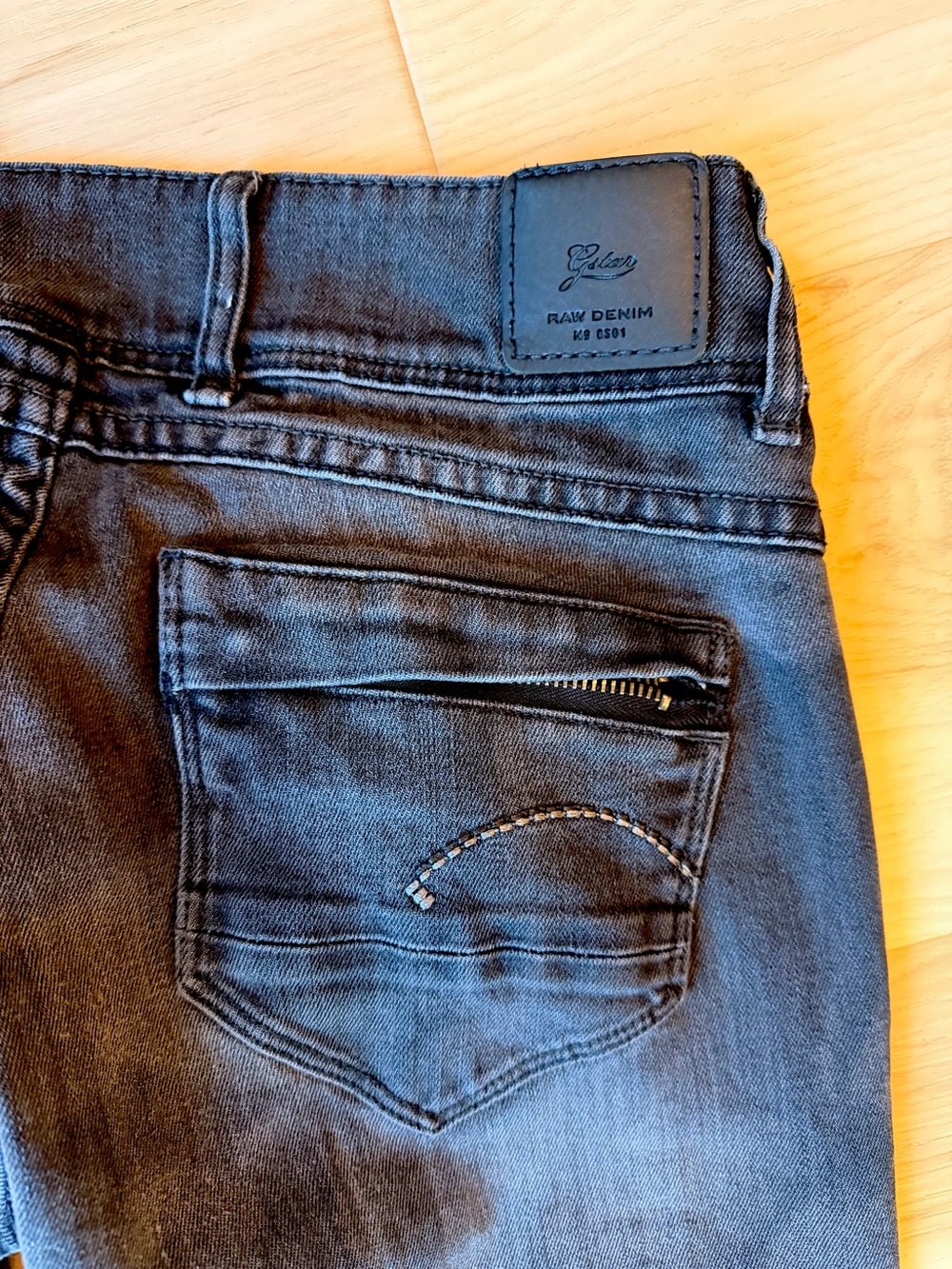 G-Star Raw Midge Cody Skinny Jeans Faded Charcoal Grey Washed Denim Size 27 x 32